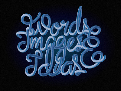 Words, Images & Ideas illustrated typography jamie stark