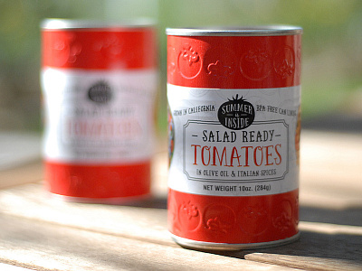 Salad Ready Tomato Package Design design jamie package packaging stark starkdesigns.com typography