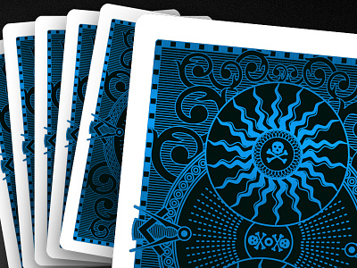 Playing Card Back Concept 2 art director orange county graphic designer jamie stark playing cards