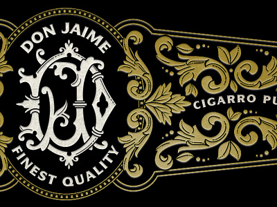 Cigar Band 2 art director orange county cigar packaging graphic designer jamie stark typography