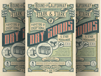 Dry Goods Full Poster art county creative designer director jamie orange package poster stark