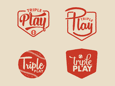 Triple Play art brand branding county creative designer director jamie orange package poster stark