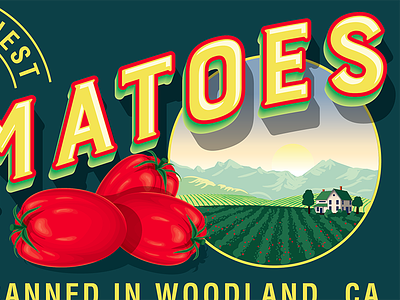 Woodland Mural 3 art director orange county artist graphic designer jamie stark tomatoes