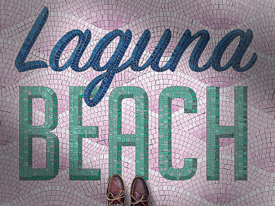 Laguna Beach 4 art art director orange county fauxsaic graphic designer jamie stark mosaic typography