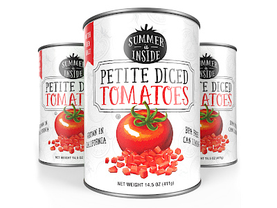 Tomato Cans art director art director orange county canned goods cans graphic designer illustration jamie stark label designer orange county graphic designer package designer packaging designer tomatoes vector