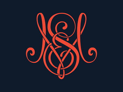 M&S Monogram art director orange county branding graphic designer jamie stark monogram typogaphy
