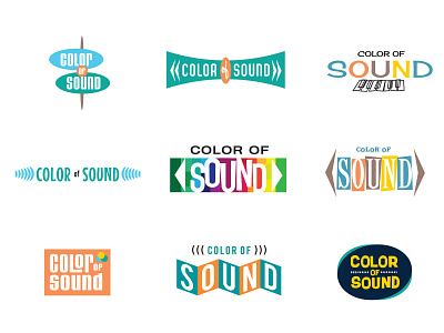 Color Of Sound art director orange county branding jamie stark logo logodesign typography