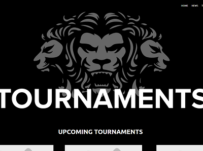 Tournaments Page branding design typography ui ux
