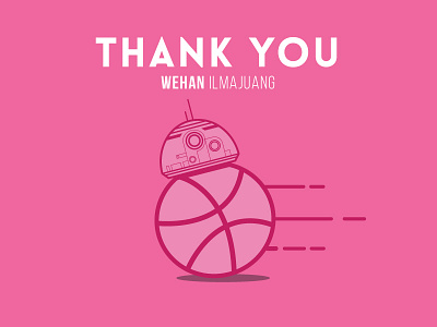 dribbble first shot. thank you wehan ilmajuang bb8 debut dribbble droid first shot star wars thank you the force awakens
