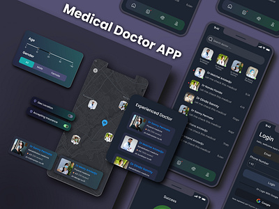 Medical Doctor APP 3d animation app branding doctor graphic design logo medic motion graphics ui