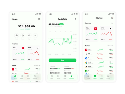 finance app dasboard finance graph mobile motion graphics ui