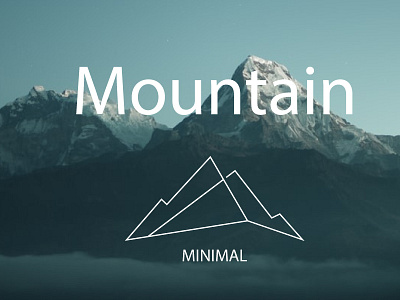 minimalist logo brand branding design graphic design illustration logo minimalist mountain mountain logo vector