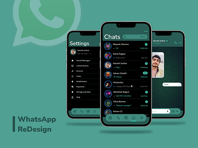WhatsApp ReDesign by Naresh Suthar