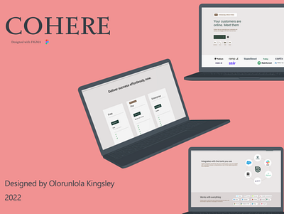 COHERE branding figma graphic design ui