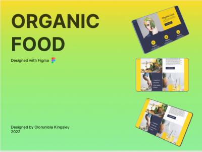 Organic Foods banking branding design figma graphic design uiux