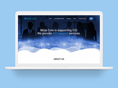 Ico Support Service Landing Page ico ico support service landing page ninja coin samepage