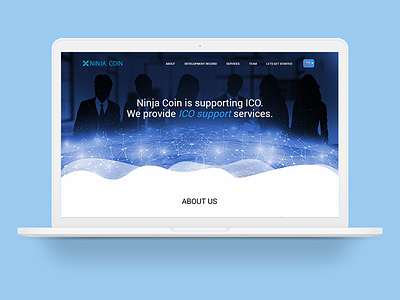 Ico Support Service Landing Page