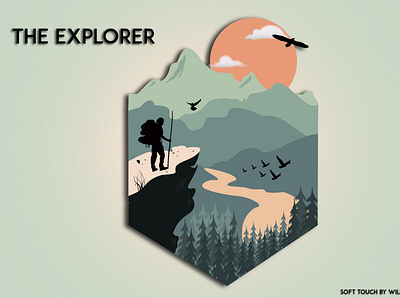 The Explorer design illustration vector