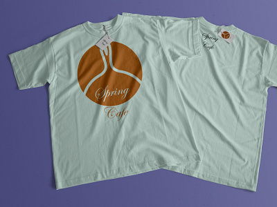 Spring Cafe T Shirt & Logo Design