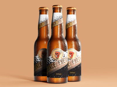 B-Ale Fresh Beer branding design graphic design illustration logo packaging vector