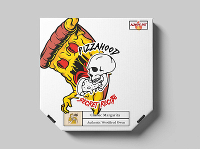 Pizzahood branding design graphic design illustration logo packaging pizza vector