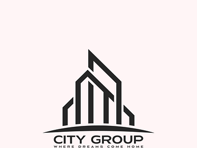City Group Real Estate Logo Design branding creative logo illustration logo logo design vector
