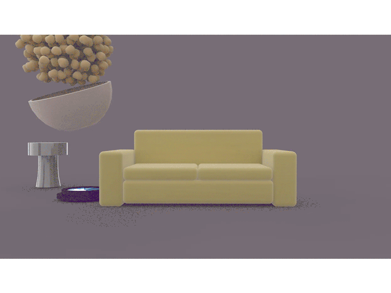Days Of Working Progress 2 3d cinema4d couch fantasy living movies popcorn