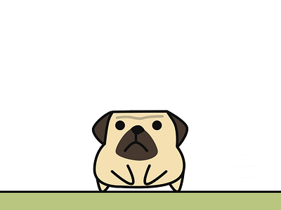 What the pug you looking at? character chubby design illustrator pug