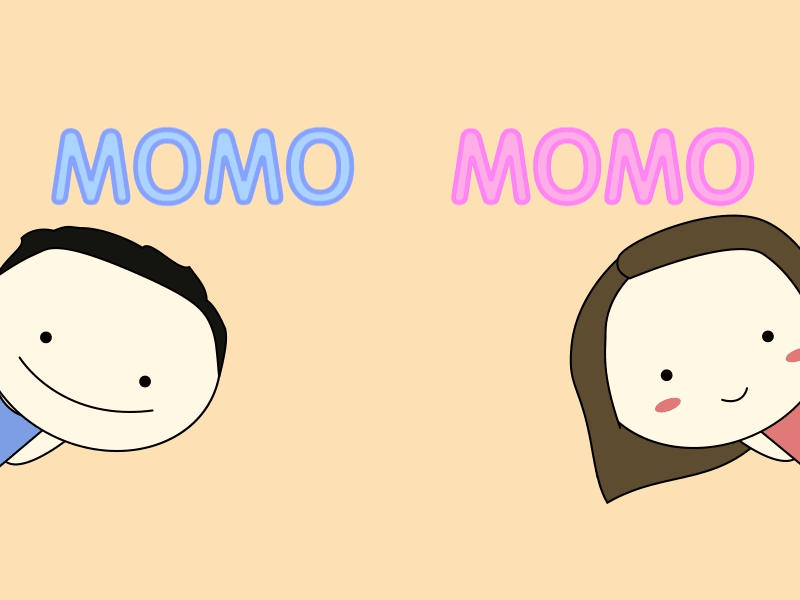 MOMO animation characters couple cute gif greeting hi line momo stickers