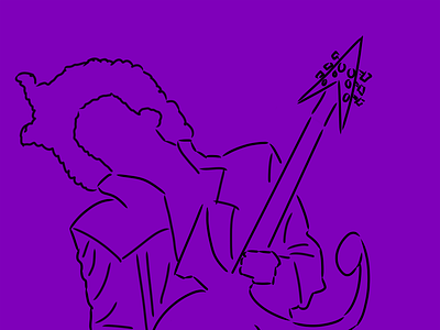 Minimalist Prince guitar minimalism prince rock n roll