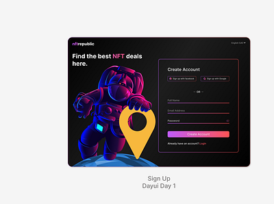 Daily Ui day 1 design graphic design illustration ui ux