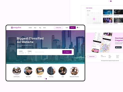 Craiglist Redesign design graphic design redesign ui ux website