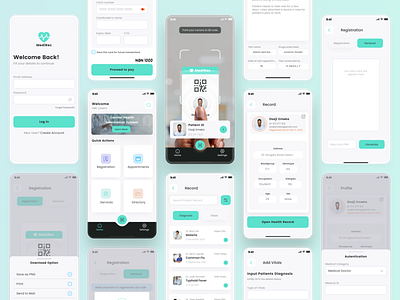 Naija Medirec app casestudy design logo medtech ui ux