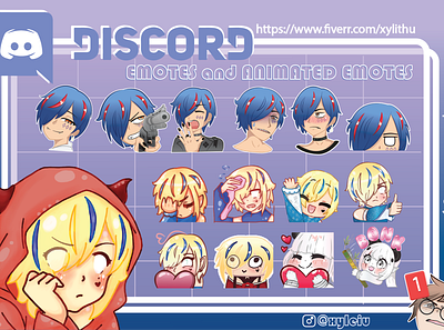 Discord Emotes discord emotes graphic design illustration logo twitch