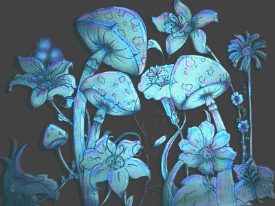 Mushroom forest