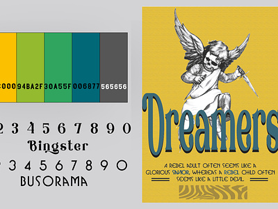 Dreamers angel design flyer graphic design illustration illustrator logo