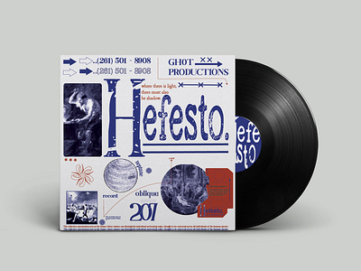 Hefesto cover design illustration music poster vinyl vynyl cover