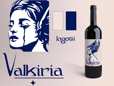 Valkiria branding design graphic design logo wine
