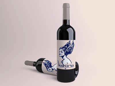 Valkiria Bottle design graphic design logo