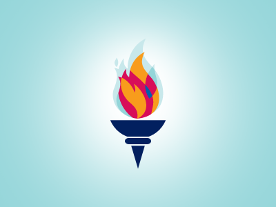 Olympic Torch fire flame logo olympics symbol torch