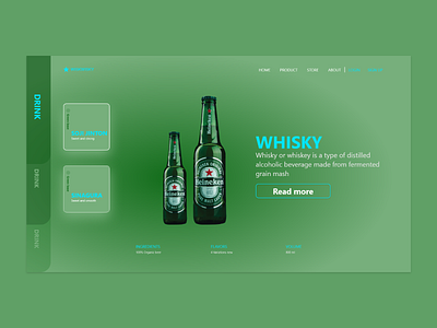 whisky landing page desaign interface landingpage ui uidesaign uidesign uiux ux uxdesign web webdesign