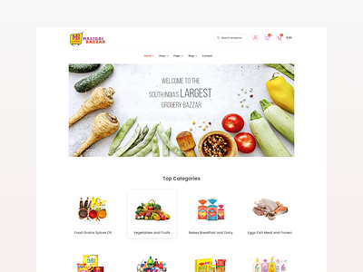 Provision Store Website Landing Page