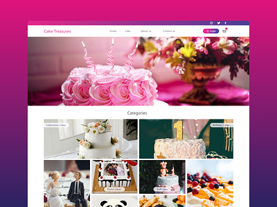 Bakery Website Landing Page Design