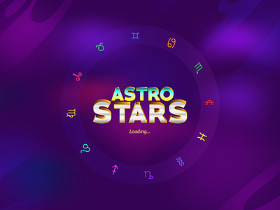 Slot Game Astrology Loading astro astrology branding design illustration logo logo illustrations stras typography