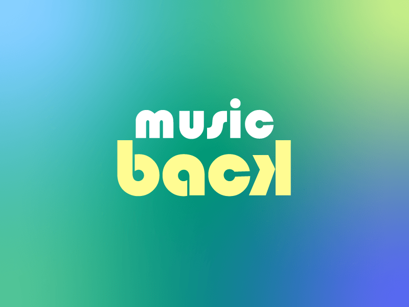 Music Back back music music back typography logo branding logo illustrations typography typography art typography design logo design illustration