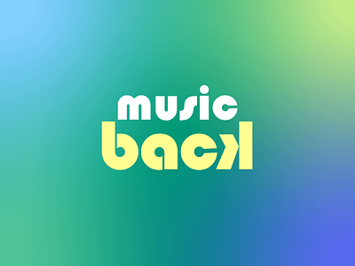 Music Back back branding design illustration logo logo illustrations music music back typography typography art typography design typography logo