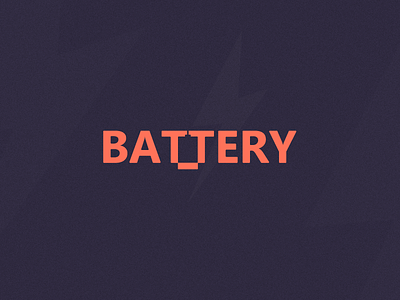 Battery design illustration logo logo illustrations typography typography art typography design typography logo
