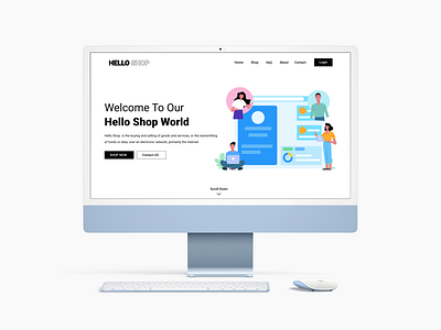 HELLO SHOP - eCommerce Web Design ui web design