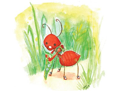 Pipilika: The Sugar Bandit ant bangladesh character design childrens illustration illustration photoshop sugar watercolor watercolor art