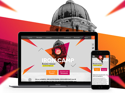 Drupal Iron Camp branding drupal rwd stationary webdesign